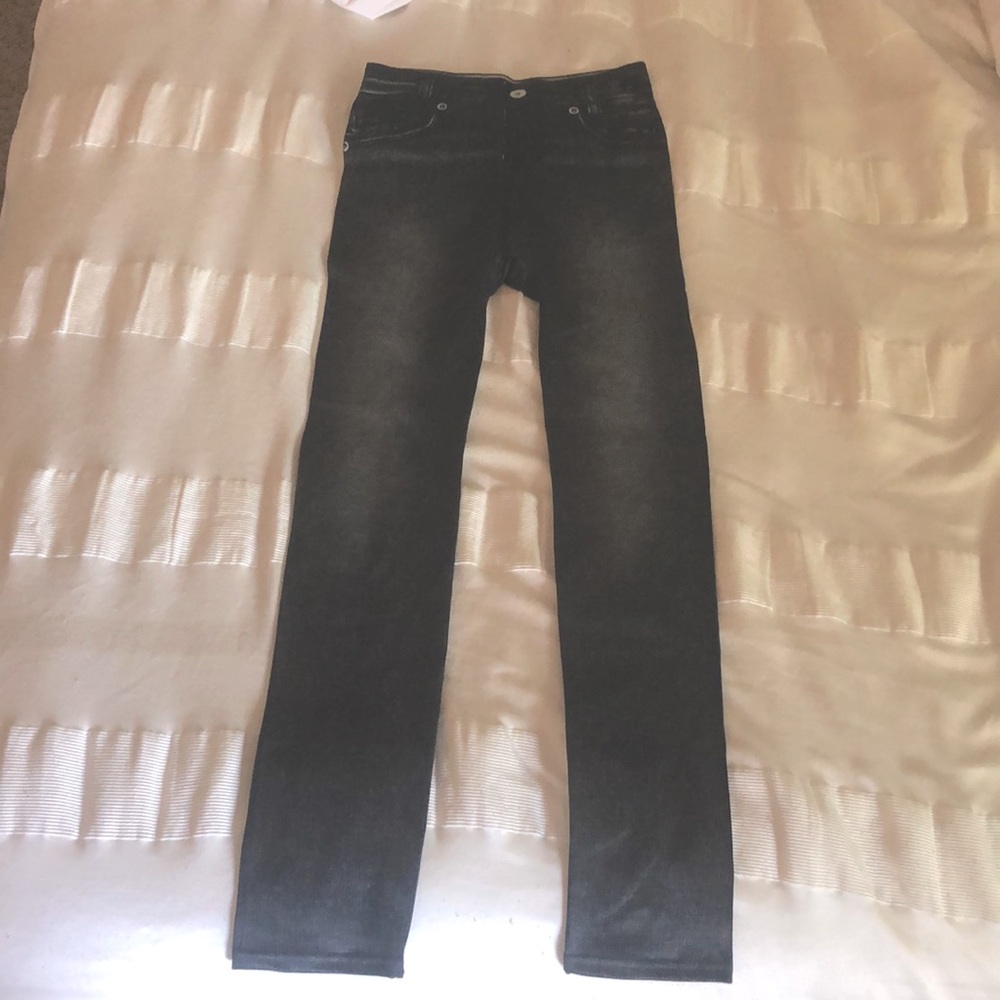 Liggings Black jeggings, Size S-M